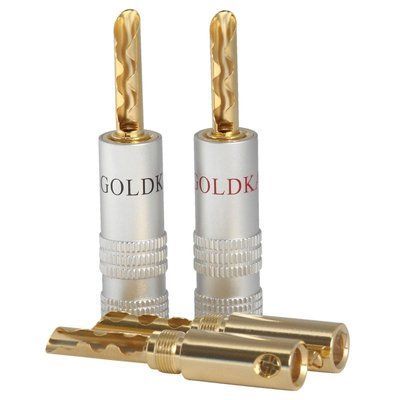 Разъемы GOLDKABEL HOHLBANANA PROFI 4er Set 253419 фото